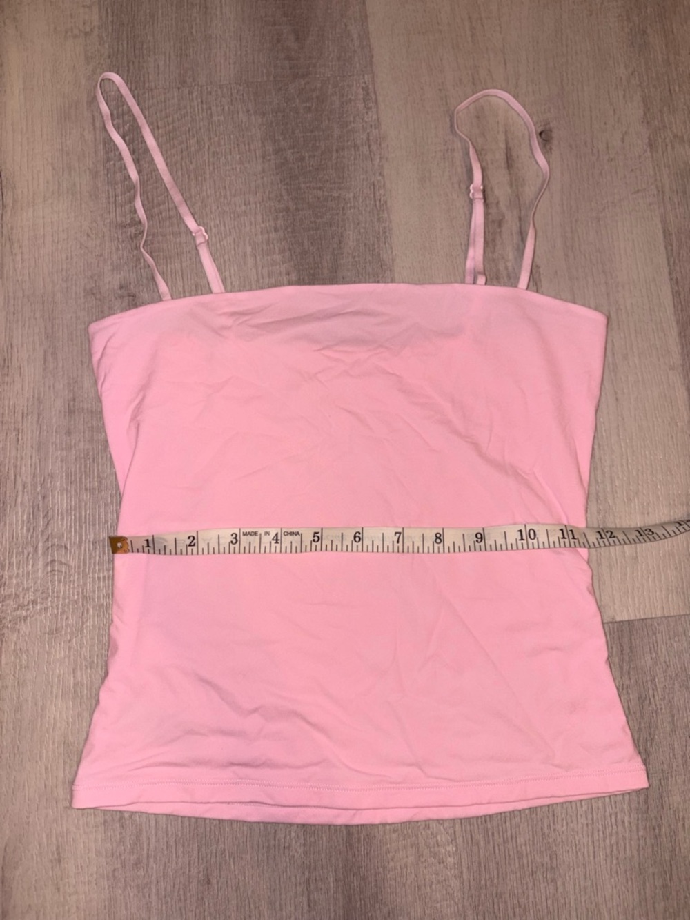 Pink Double-Lined Spaghetti Strap Crop Cami - Picture 3 of 5